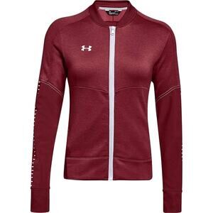 NWT Under Armour Women's UA Qualifier Hybrid Warm Up Jacket ,cardinal-Size Xs